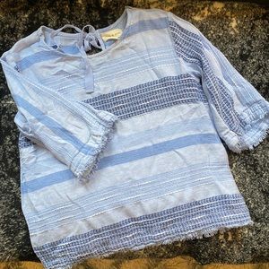 Cloth & Stone blue blouse